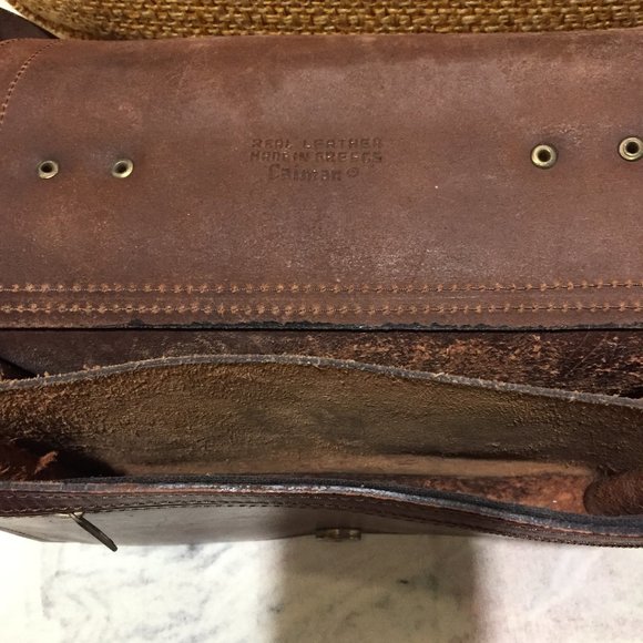 VINTAGE SADDLE CAIMAN LEATHER HANDBAGS - Picture 6 of 8